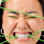 Stress affecting oral health causing teeth grinding and jaw pain